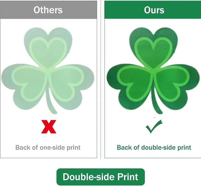 BV St. Patrick's Day Window Clings, 121 Pcs 8 Large Sheets Shamrock Window Stickers for St Patricks Day Decorations - Image 4